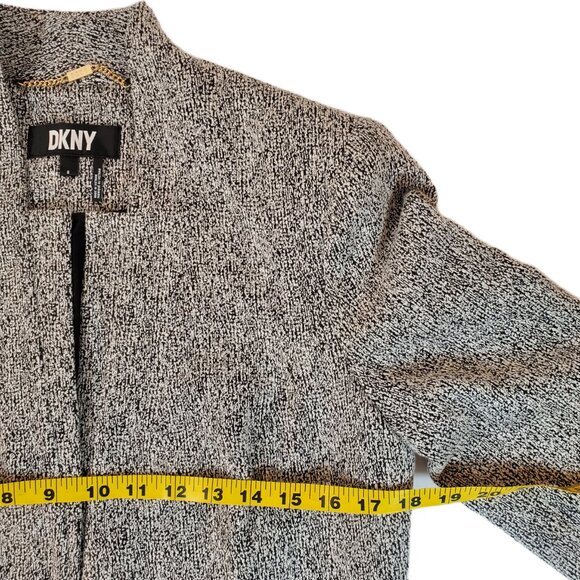 DKNY Women's Gray Notched-Collar Topper Jacket Size 6 - Picture 6 of 11